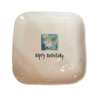 Rae Dunn Ghost Ceramic Plate‎